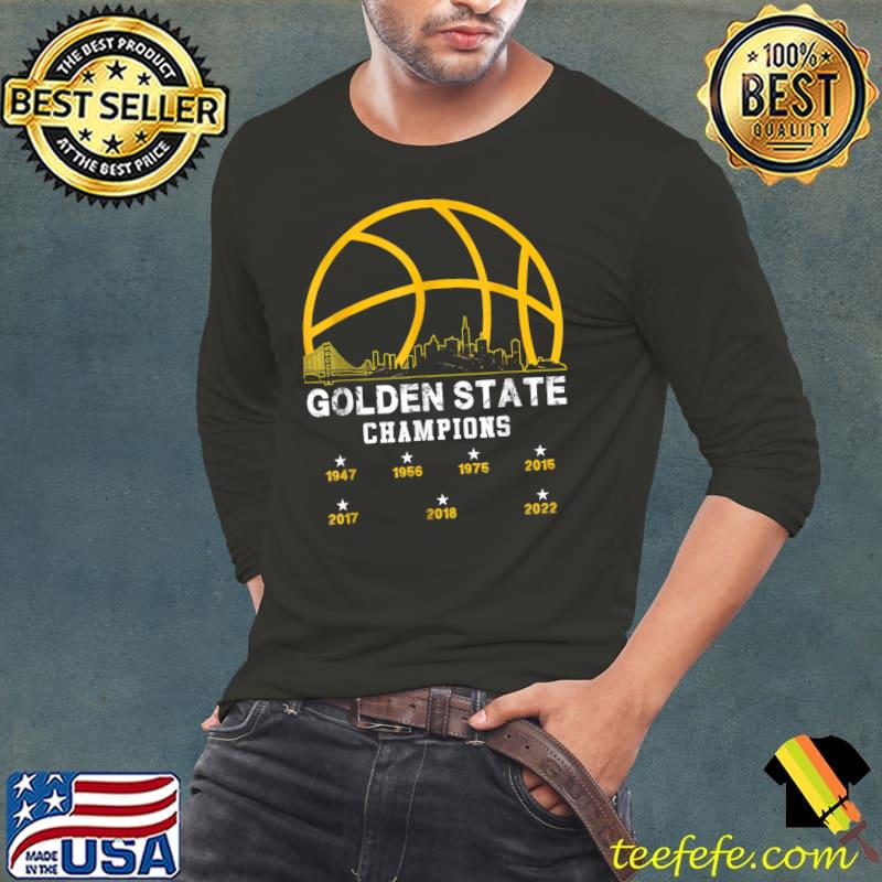 Golden 2022 Basketball for men women warriors T-Shirt Long Sleeve Tee Golden 2022 Basketball for men women warriors T-Shirt Long Sleeve Tee