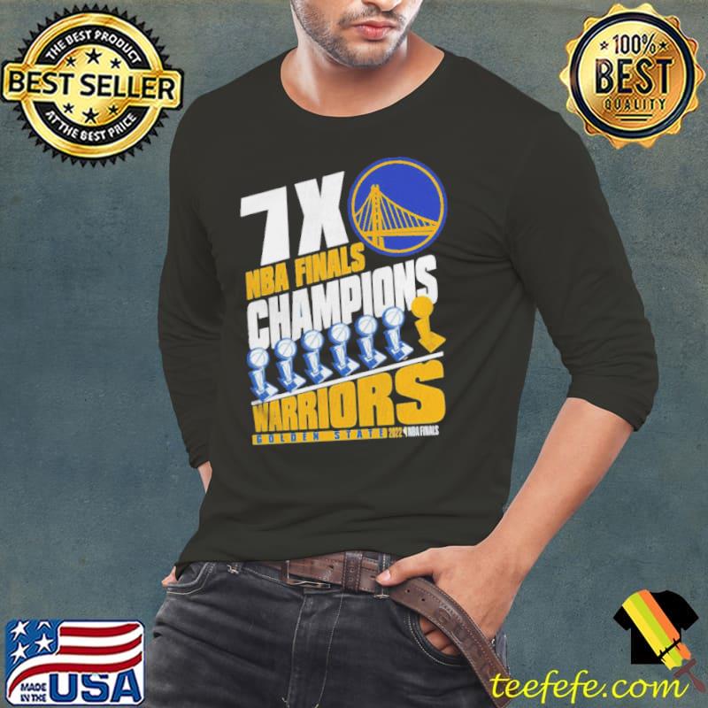Golden state warriors 7x NBA finals champions s Long Sleeve Tee Golden state warriors 7x NBA finals champions s Long Sleeve Tee
