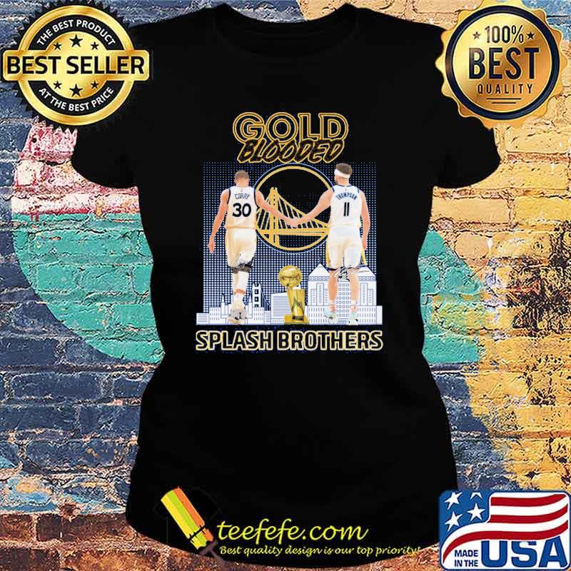 Golden State Warriors Blooded Splash Brothers Shirt Ladies tee Golden State Warriors Blooded Splash Brothers Shirt Ladies tee