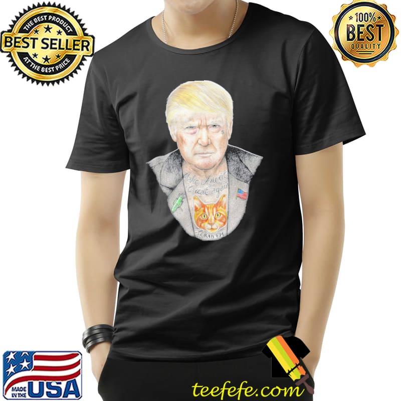 Grab' em Trump maga make American great again retro vintage shirt