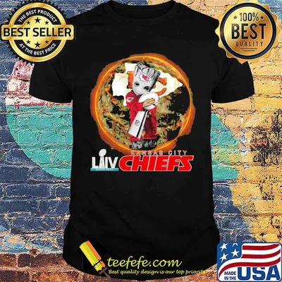 Groot hug super bowl champions Kansas city Chiefs shirt