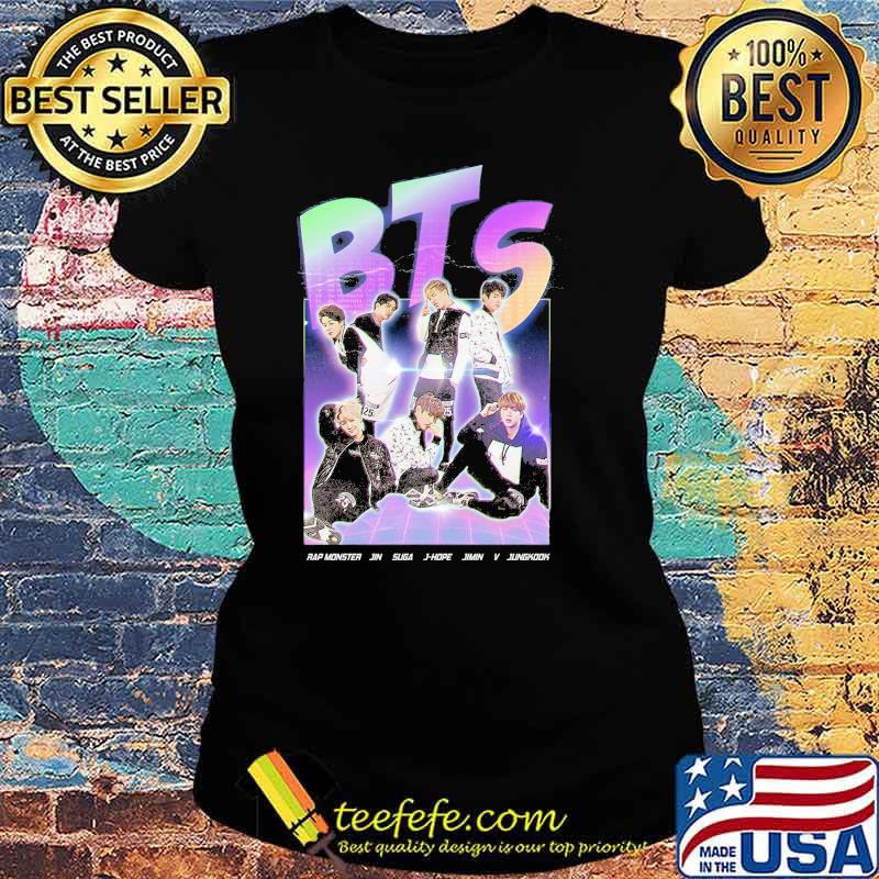 Group bts kpop idols sign for army jungkook rap monster taehyung s Ladies tee Group bts kpop idols sign for army jungkook rap monster taehyung s Ladies tee