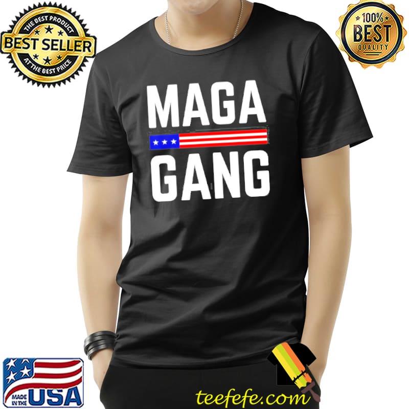 Grunge maga gang American flag ultra maga shirt