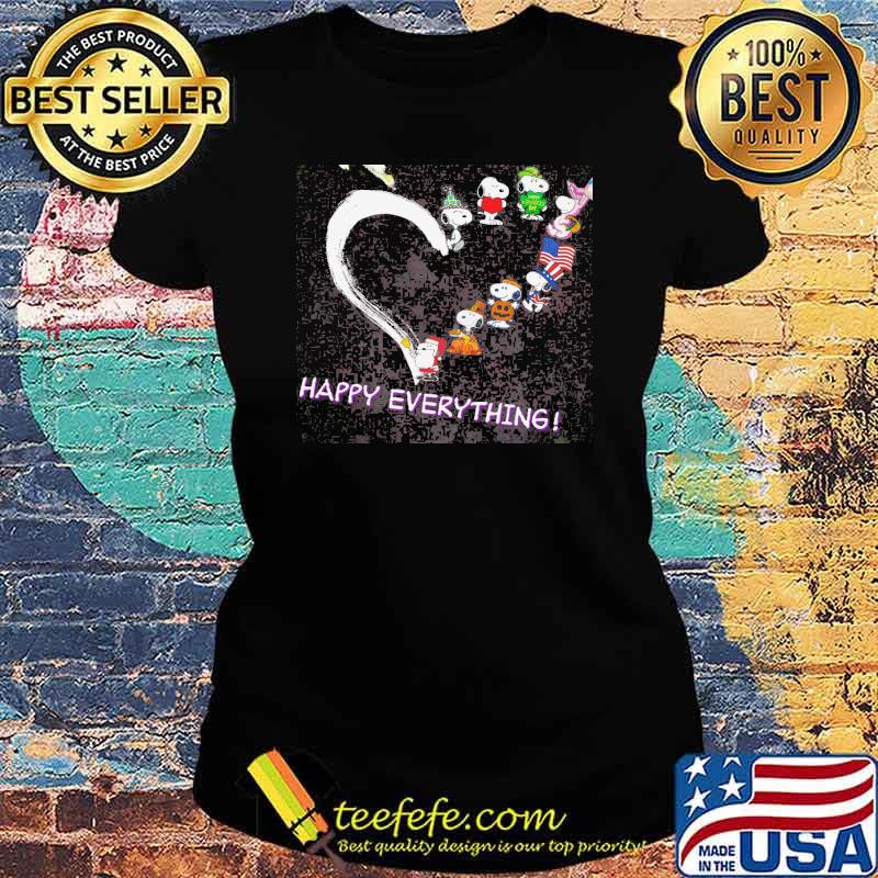 Happy everything vacations america flag snoopy s Ladies tee Happy everything vacations america flag snoopy s Ladies tee