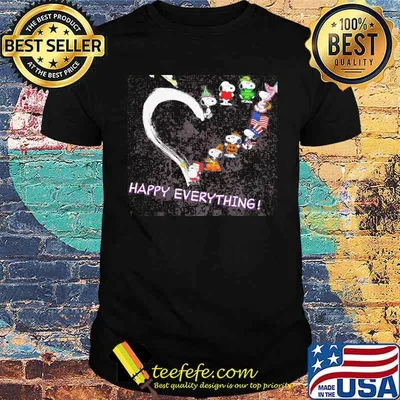 Happy everything vacations america flag snoopy shirt