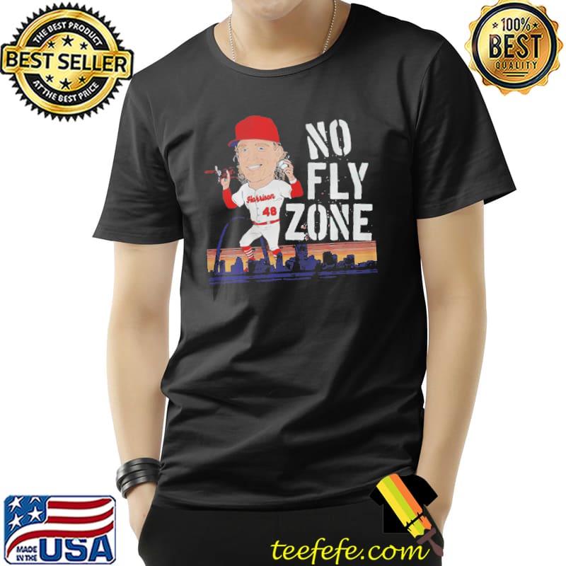 Harrison bader no fly zone shirt, hoodie, sweater, long sleeve and tank top