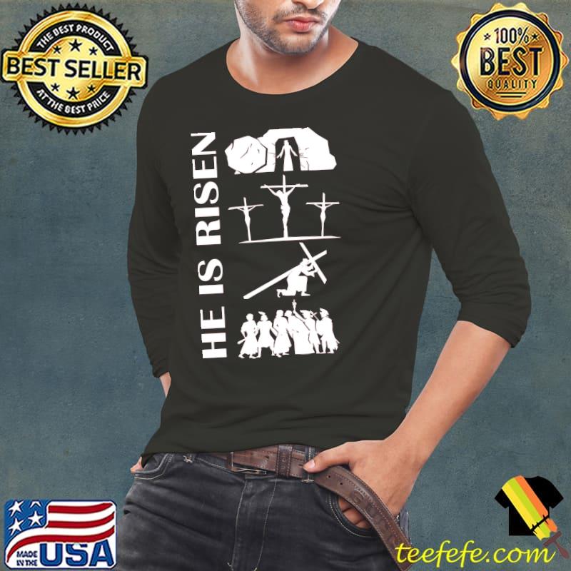 He Is Risen Shirt Long Sleeve Tee He Is Risen Shirt Long Sleeve Tee
