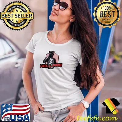 Hellfire rap club singing microphone fiend red black shirt