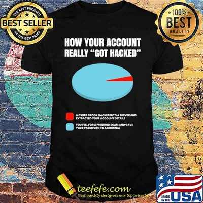 How your account really got hacked shirt