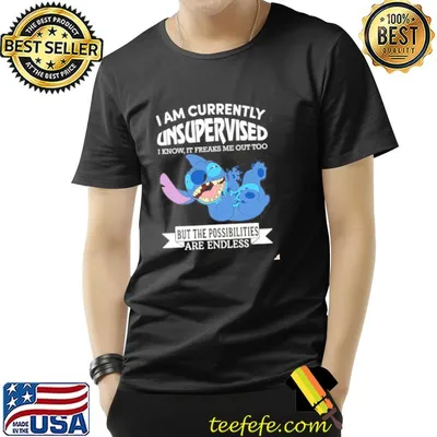 I am currently unsupervised stitch graphic shirt