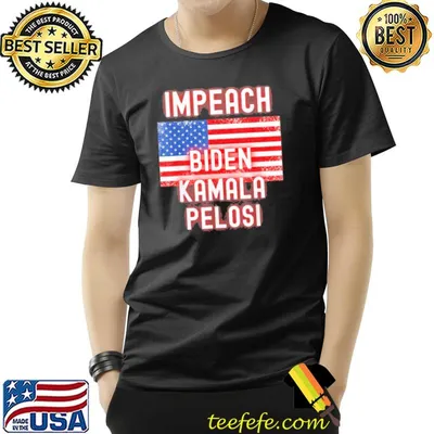 Impeach Biden Kamala Harris Nancy Pelosi America Flag Shirt