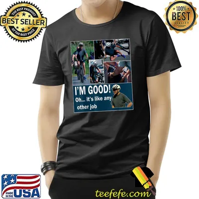 Joe biden falling off bicycle , biden bike meme T-Shirt