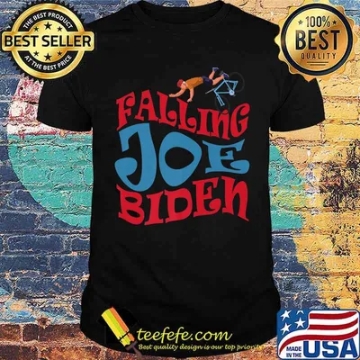Joe Biden Falling Off Bike Shirt Funny Biden Premium T-Shirt
