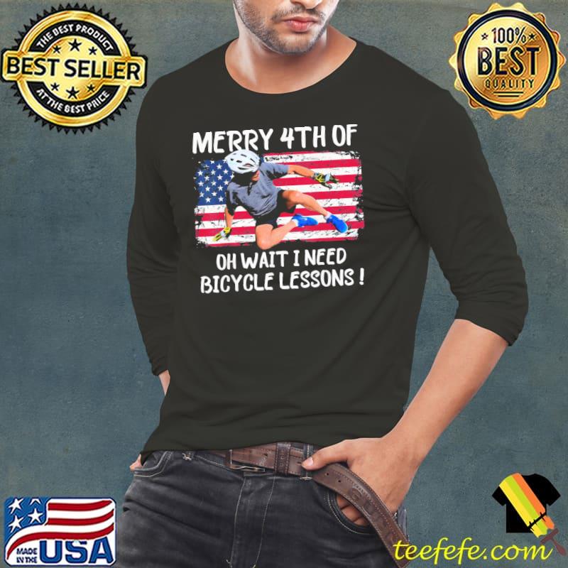 Joe Biden falls off bike 4th of july meme s Long Sleeve Tee Joe Biden falls off bike 4th of july meme s Long Sleeve Tee