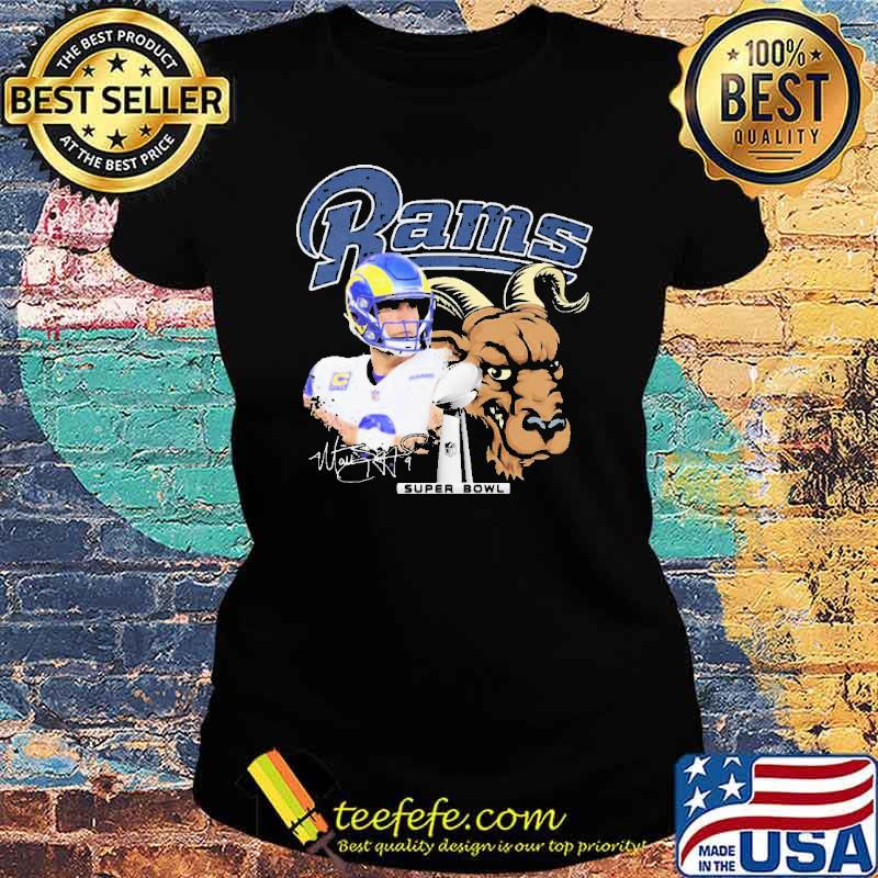 John wolford los angeles rams super bowl lvI signature s Ladies tee John wolford los angeles rams super bowl lvI signature s Ladies tee