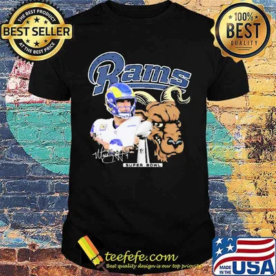 John wolford los angeles rams super bowl lvI signature shirt