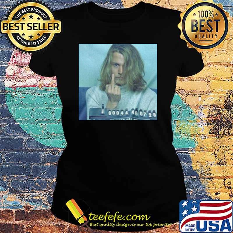 Johnny depp shot vintage s Ladies tee Johnny depp shot vintage s Ladies tee