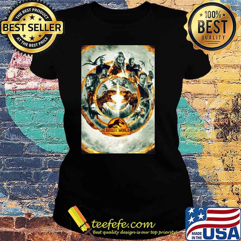 Jurassic world dominion trex art movie poster design s Ladies tee Jurassic world dominion trex art movie poster design s Ladies tee