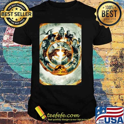 Jurassic world dominion trex art movie poster design shirt