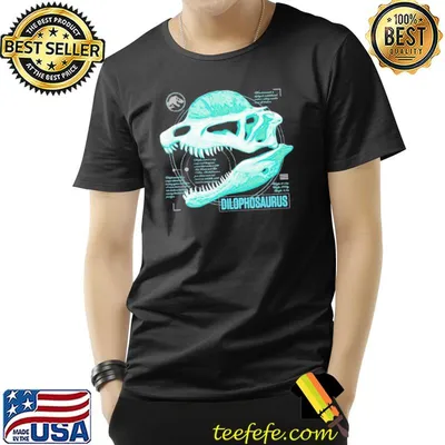 Jurassic world fallen Kingdom teal dilophosaurus shirt