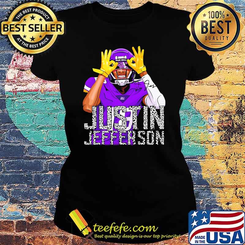 Justin jefferson Minnesota vikings national Football s Ladies tee Justin jefferson Minnesota vikings national Football s Ladies tee