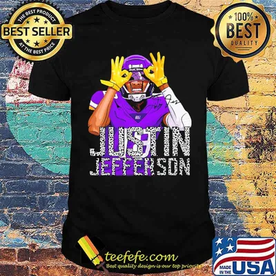 Justin jefferson Minnesota vikings national Football shirt