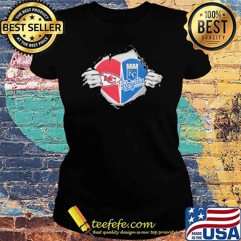 Kansas city Chiefs royals NFL mlb s Ladies tee Kansas city Chiefs royals NFL mlb s Ladies tee