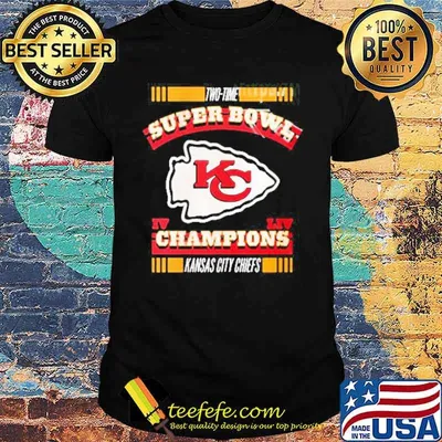 Kansas city Chiefs two time super bowl champions shirt