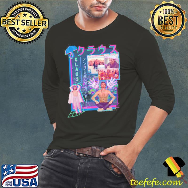 Klaus hargreeves vaporwave the umbrella academy movie s Long Sleeve Tee Klaus hargreeves vaporwave the umbrella academy movie s Long Sleeve Tee