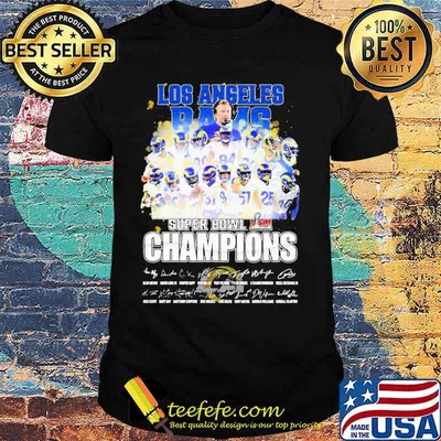 LA rams super bowl lvI 2022 champions shirt
