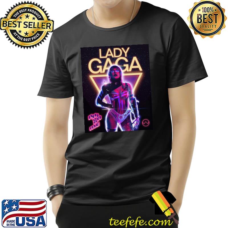 Lady gaga neon art shirt