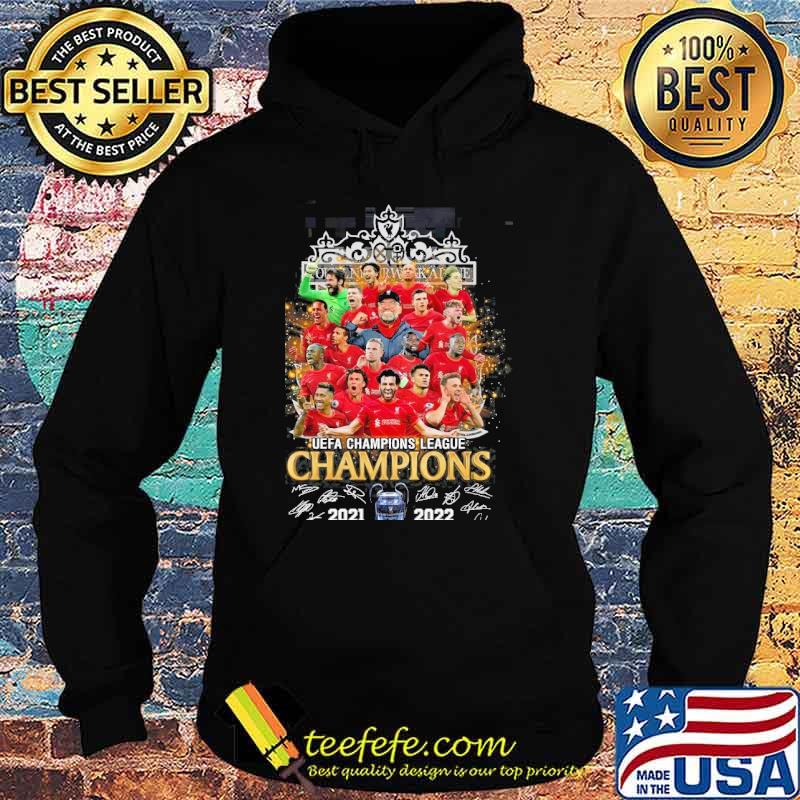 Liverpool Football club uefa champions league champions 20212022 signed s Hoodie Liverpool Football club uefa champions league champions 20212022 signed s Hoodie