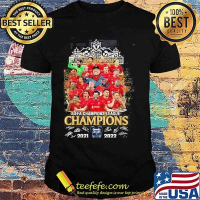Liverpool Football club uefa champions league champions 20212022 signed shirt
