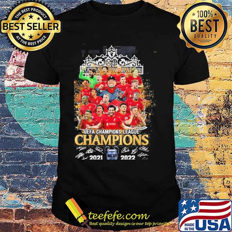 Liverpool Football club uefa champions league champions 20212022 signed shirt