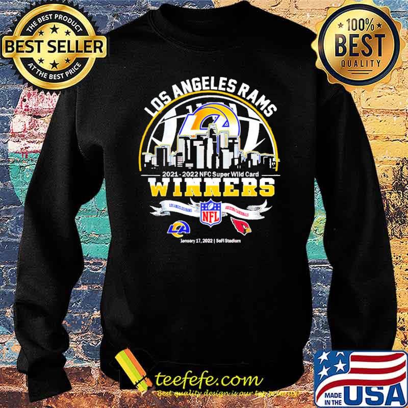 Los angeles rams 2021 2022 NFL super wild card winner s Sweater Los angeles rams 2021 2022 NFL super wild card winner s Sweater