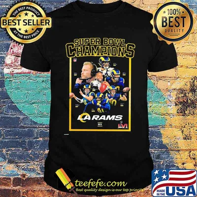 Los angeles rams super bowl team champions lvI art shirt