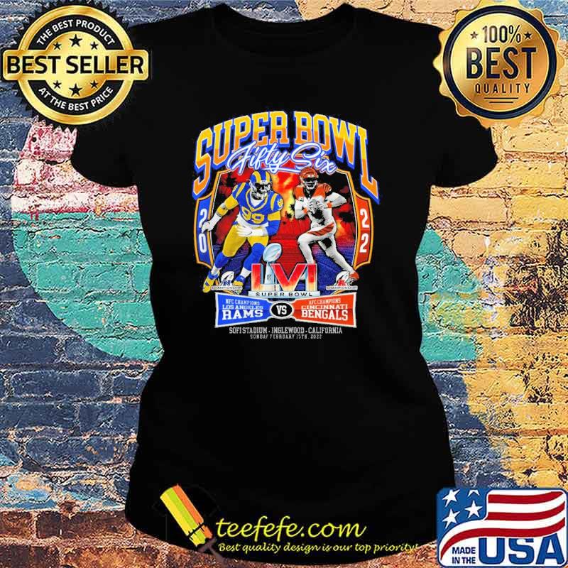 Los angeles rams vs cincinnatI bengals s Ladies tee Los angeles rams vs cincinnatI bengals s Ladies tee