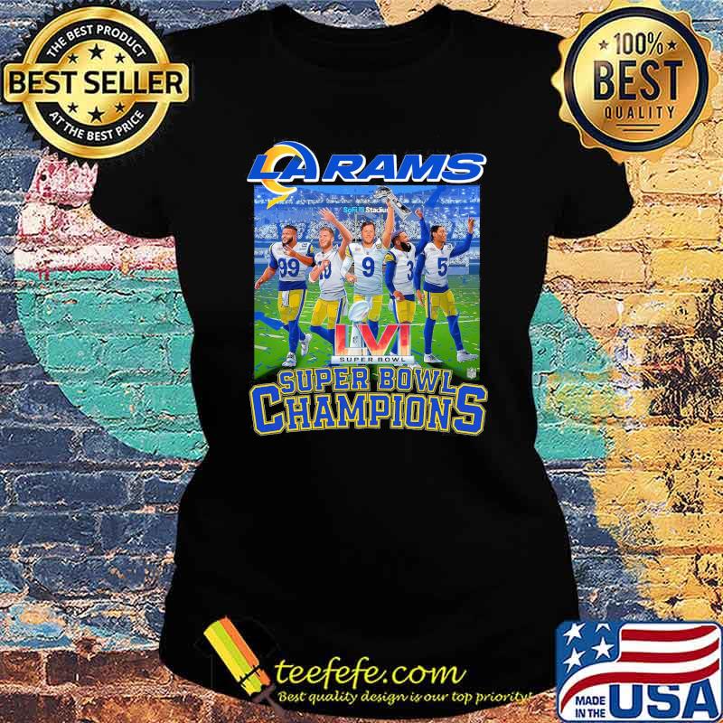 LvI super bowl LA rams champions cheer s Ladies tee LvI super bowl LA rams champions cheer s Ladies tee