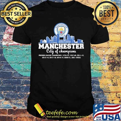 Manchester city of premier league champions shirt