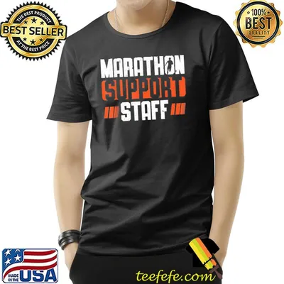 Marathon support staff runner marathon shirt