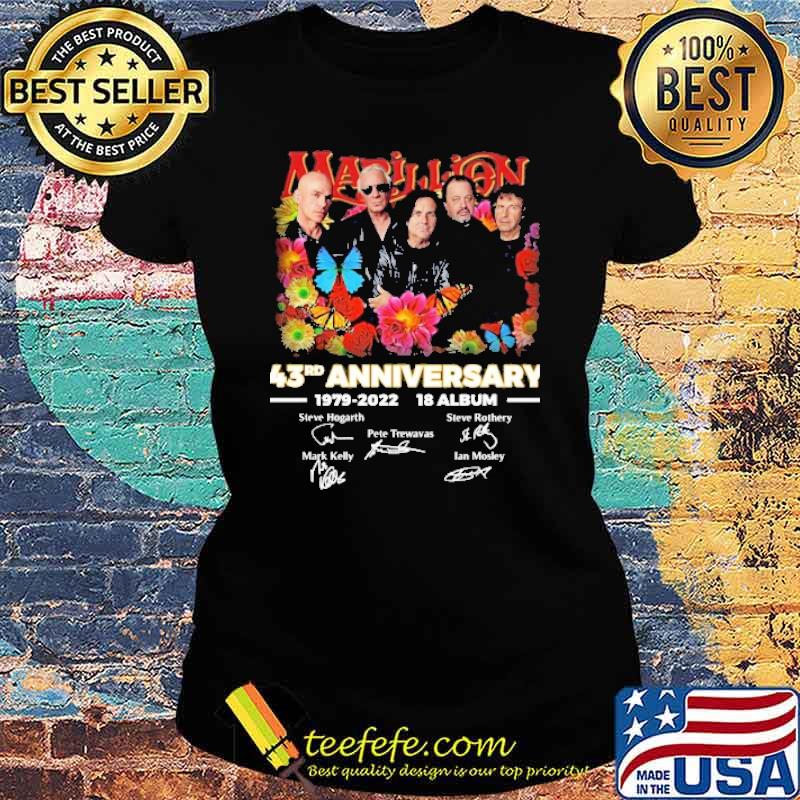 Marillion 43rd anniversary signatures s Ladies tee Marillion 43rd anniversary signatures s Ladies tee