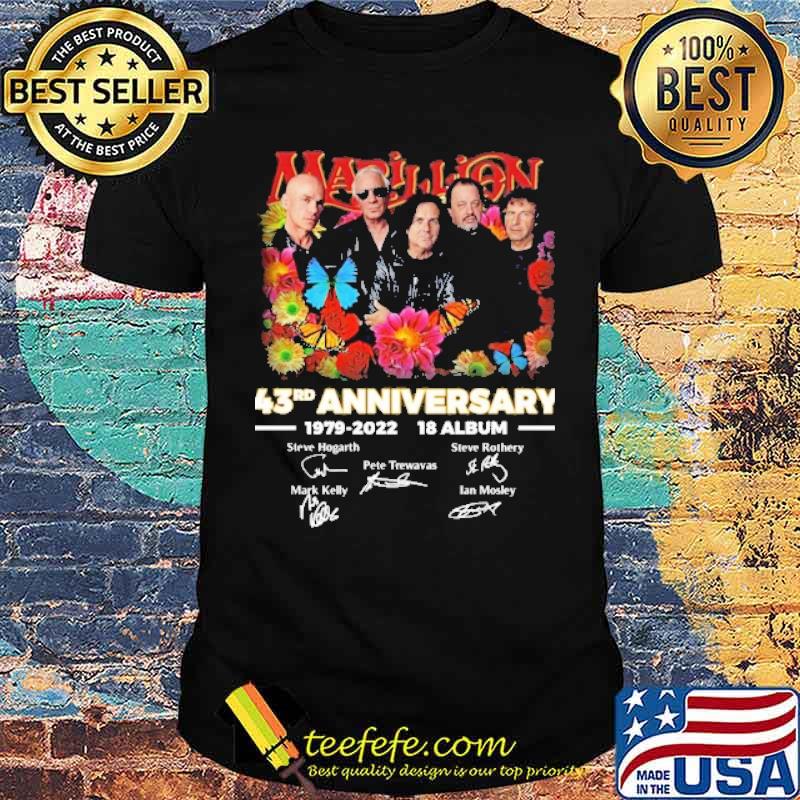 Marillion 43rd anniversary signatures shirt Marillion 43rd anniversary signatures shirt