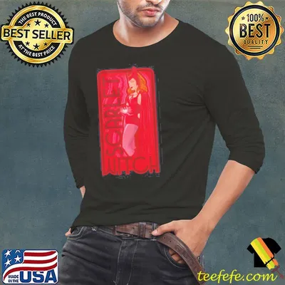 Marvel wandavision scarlet witch super hero shirt
