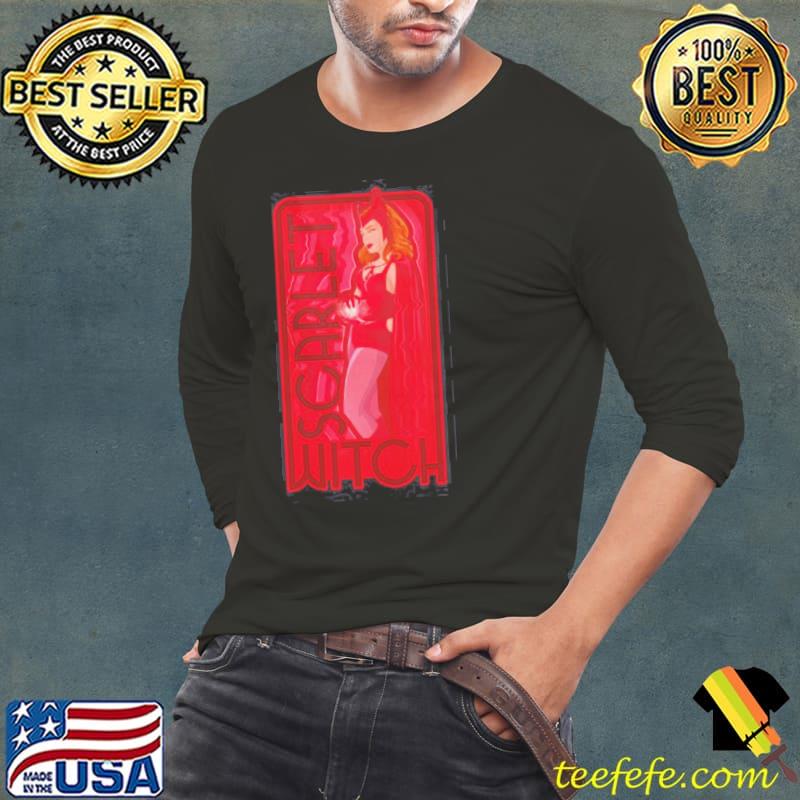 Marvel wandavision scarlet witch super hero shirt