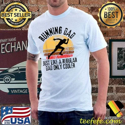 Mens Runner Dad Marathon Runner Father's Day T-Shirt