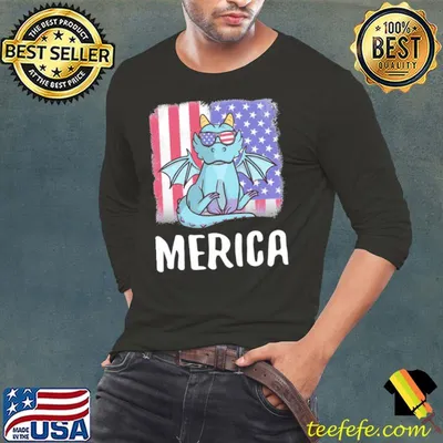 Merica dragon usa American flag shirt
