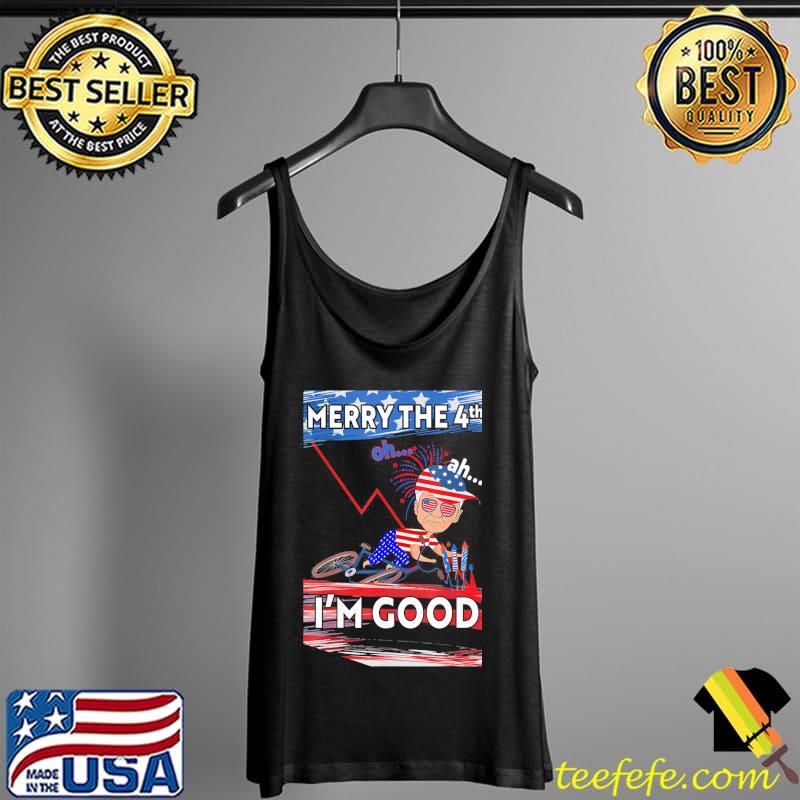 Merry 4th of july Biden bike bicycle falls off I'm good s Tank Top Merry 4th of july Biden bike bicycle falls off I'm good s Tank Top