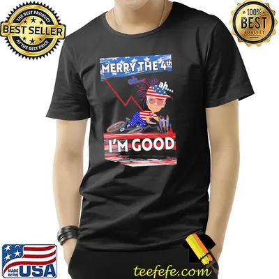 Merry 4th of july Biden bike bicycle falls off I'm good shirt