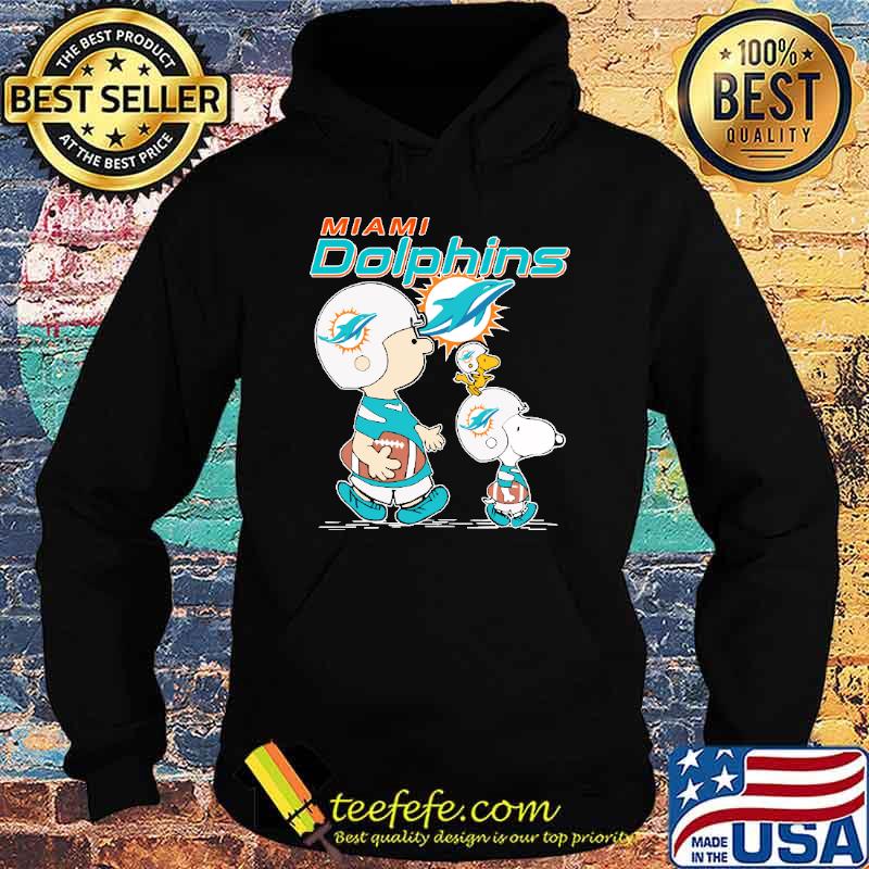 Miami Dolphins Lets Play Football Together Snoopy NFL Shirts Hoodie Miami Dolphins Lets Play Football Together Snoopy NFL Shirts Hoodie