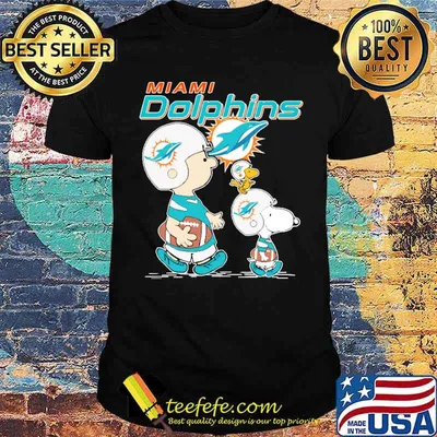 Miami Dolphins Lets Play Football Together Snoopy NFL Shirts